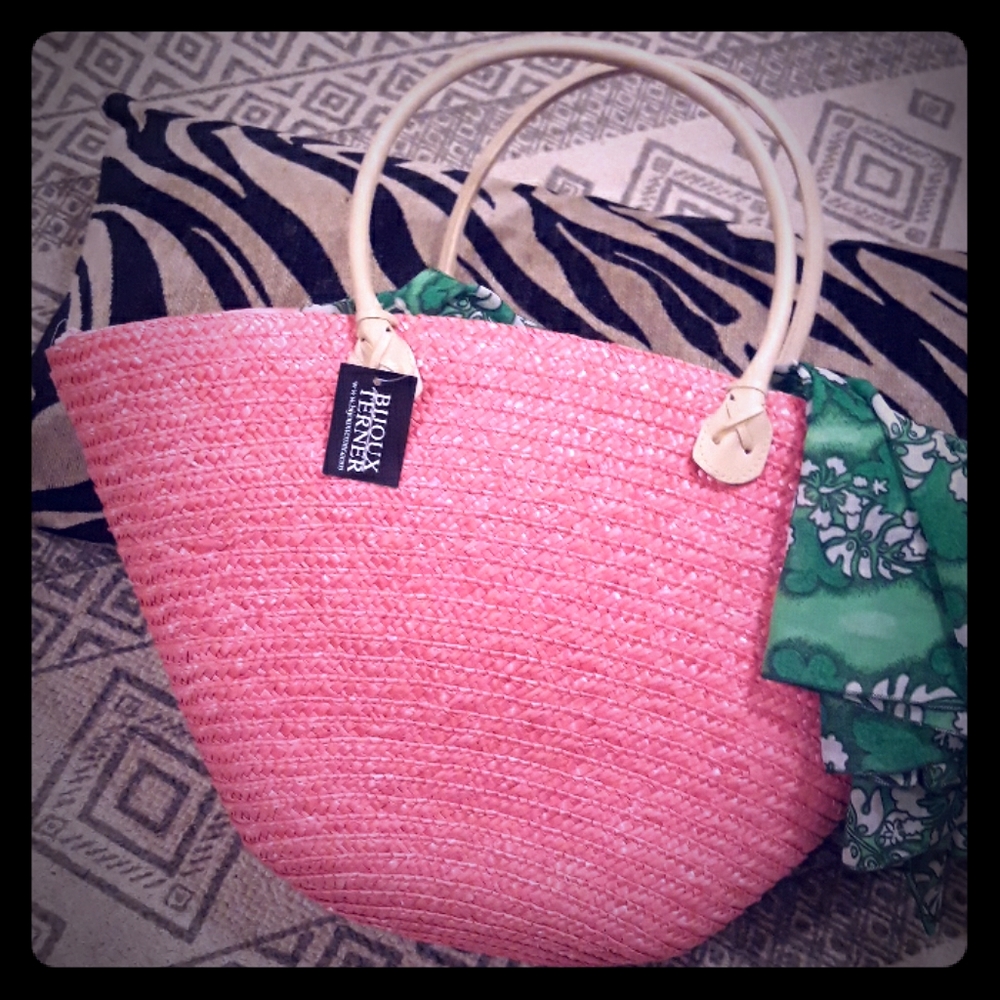 Bijoux straw tote